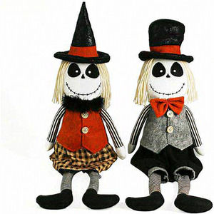 Home 2 Pack 29.5 Inch Mr and Mrs Stuffed Skeleton Doll‎ for Halloween Decoration